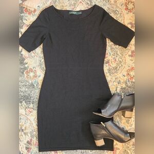 Lauren by Ralph Lauren . Little black dress.  Size Med. 3/4 sleeves.